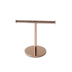 Polished Rose Gold T-Bar Bracelet Stand