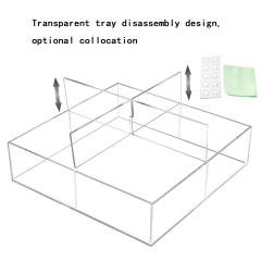 Organize Your Space with a Stylish Transparent Acrylic Tray