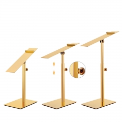 Gold Shoe Display Stand for Stunning Showcase