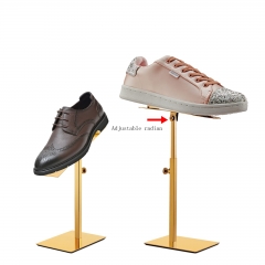 Gold Shoe Display Stand for Stunning Showcase